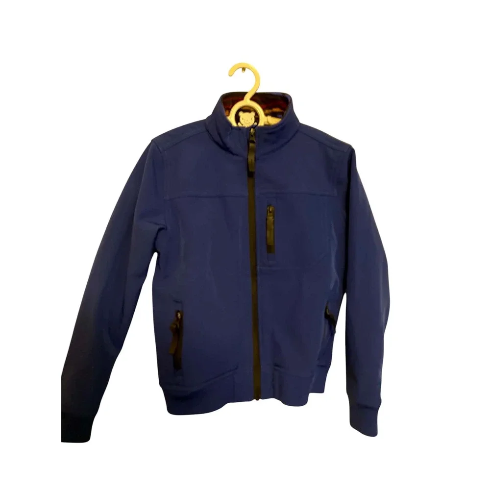 Cody James Boys Blue Softshell Western Jacket Fleece Lined Full Zip Size XS